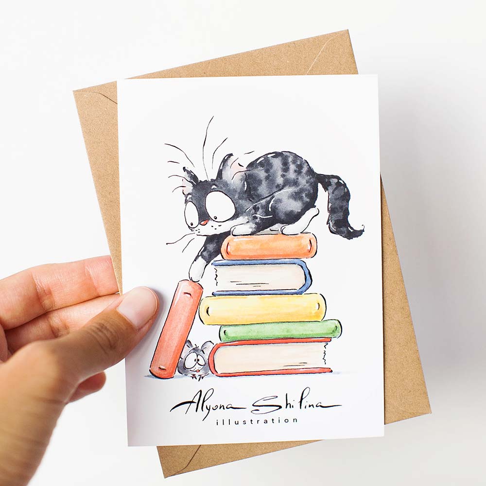 "Peekaboo" postcard