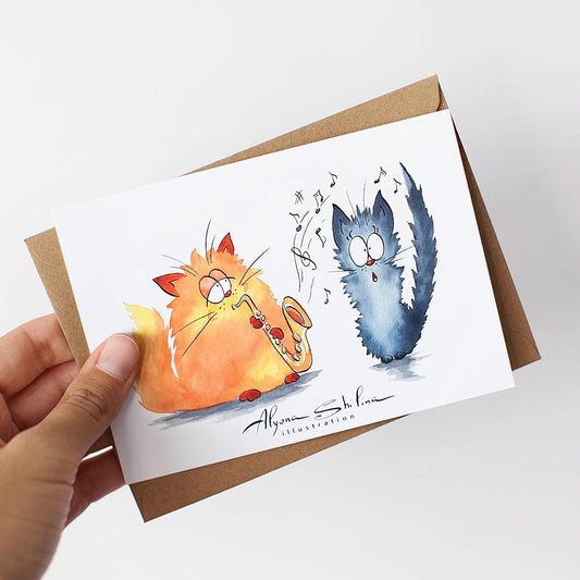 "Music" postcard
